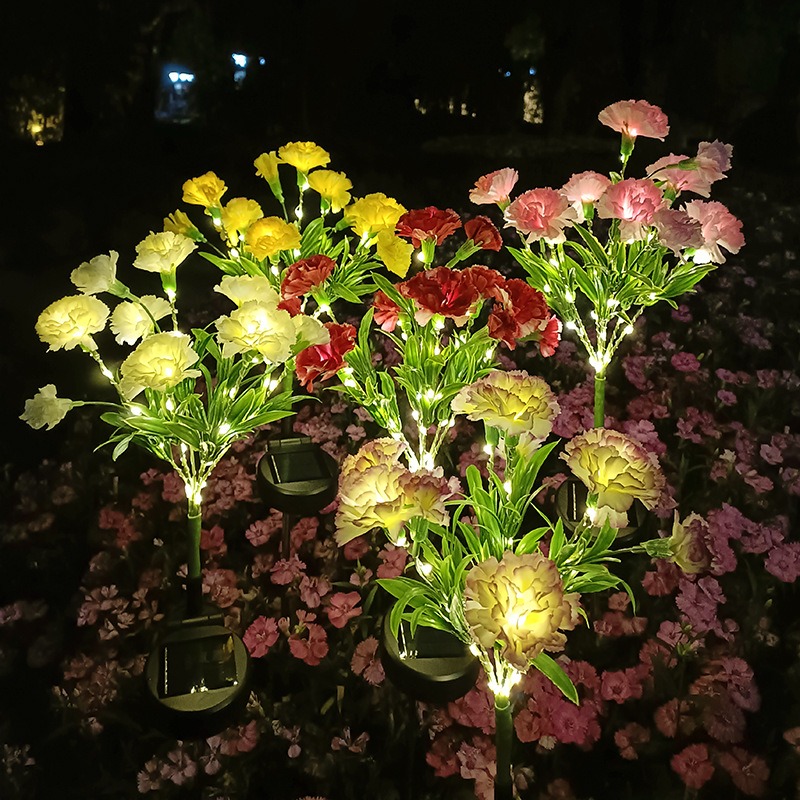 LED-verlichting op zonne-energie Sneeuw Lotusbloem Gazonlamp Buiten Waterdicht Voor Tuin Patio Tuindecoratie Bloem Feestlamp