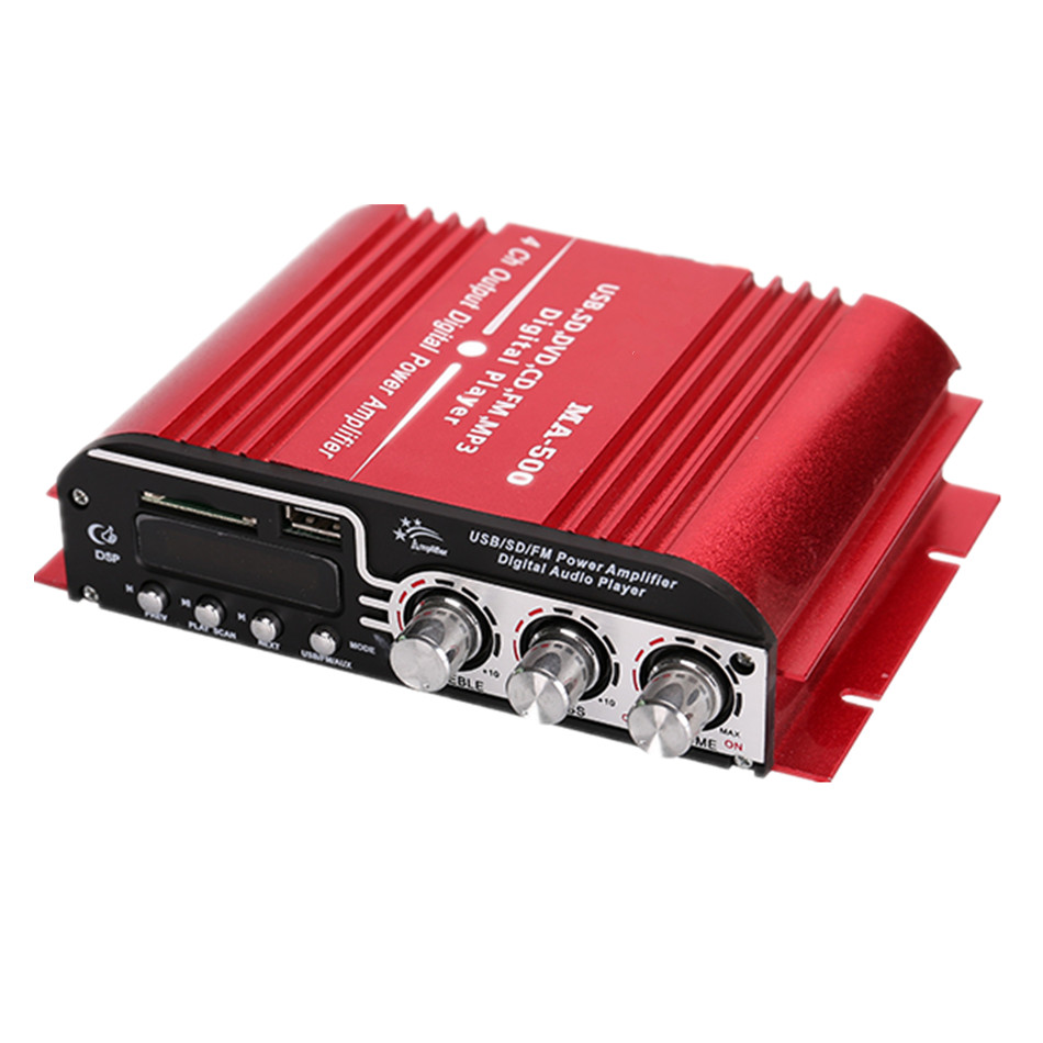 MA-500 Car Amplifier Low Power HIFI High-power Four-channel IC Support FM Radio