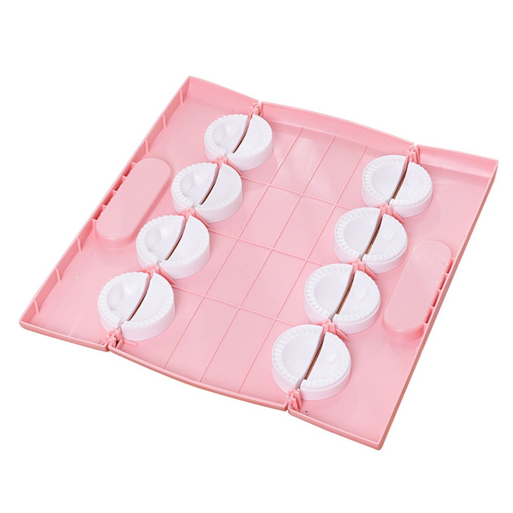 Dumplings Maker Tool Jiaozi Pierogi Mold You Can Make 8 Dumplings At A Time Baking Molds Pastry Kitchen Accessories: Pink