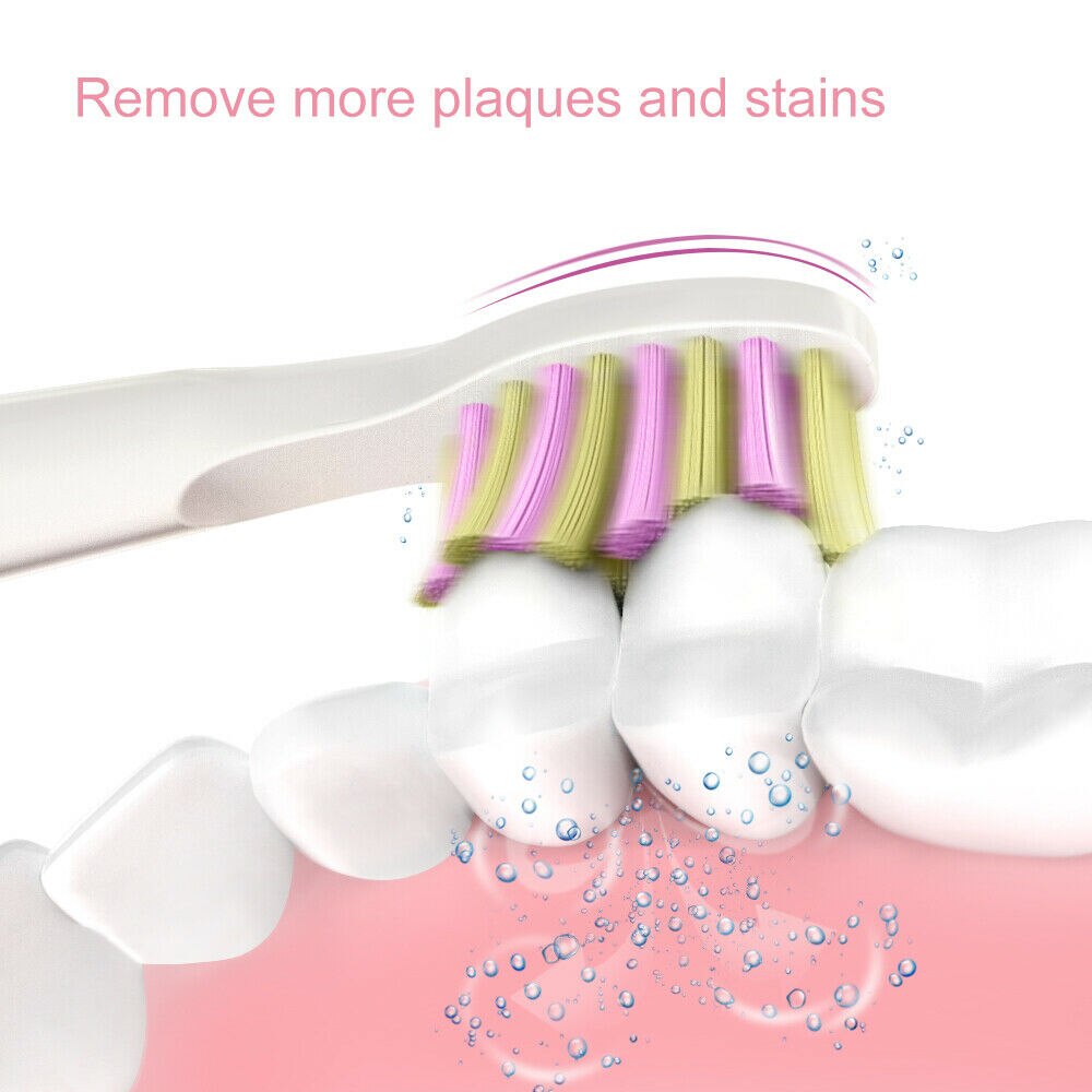 Fairywill FW-508 Sonic Electric Toothbrush Rechargeable Timer Brush 5 Modes Fast Charge Tooth Brush 8 Brush Heads for Adults