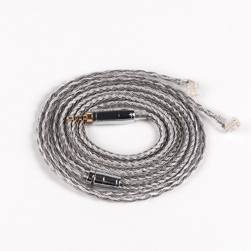 Kbear 16- aderige verzilverde kabel 2- pins/tfz/qdc 2.5/3.5/4.4 mm hoofdtelefoonkabel voor  zs10 pro zst  c12 c10 blon bl -03 v90 ba5: 2.5 qdc