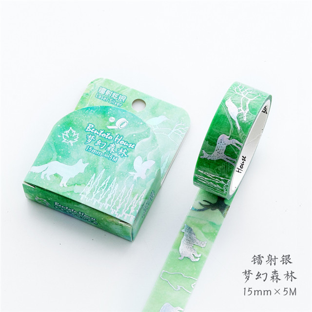 Verschiedene Blumenfolien-Washi-Band zum Selbermachen, dekoratives Maskierung-Klebeband für Scrapbooking und Telefondekoration: verrotten