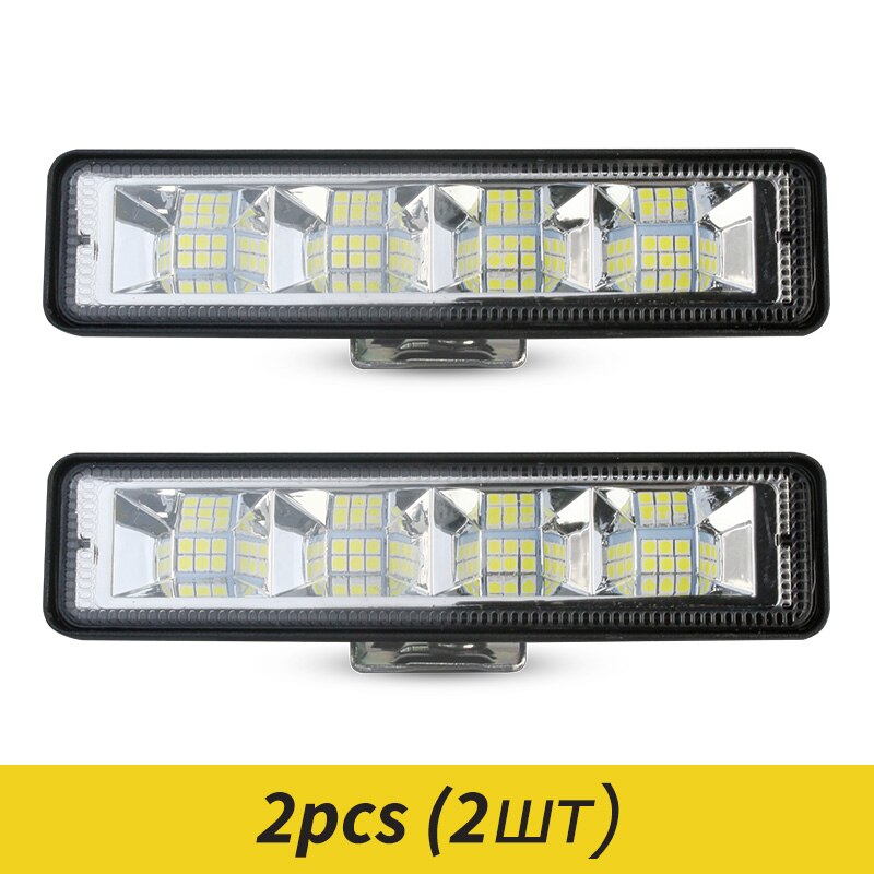 Auto Led Spot Flood Verlichting Combo Beam 3030 Smd Dc 12-24 Volt 72 Watt 6500K Voor truck 4X4 4WD: 2 PCS