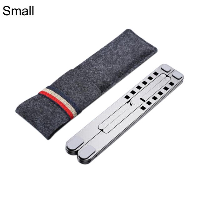 Opvouwbare Laptop Stand Verstelbare Notebook Stand Draagbare Laptop Houder Tablet Stand Computer Ondersteuning Voor Macbook Air Pro Ipad: P4 S-Gray