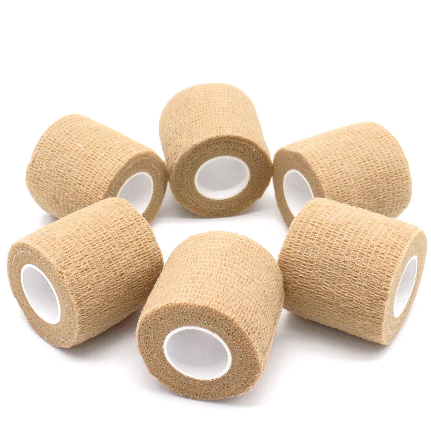 6 Rolls 5Cm Zelfklevende Bandage Wrap,6 Pcs Dierenarts Wrap Samenhangend Bandages Voor Honden Hoeses Huisdier Dieren Voor Wrist Healing Enkel