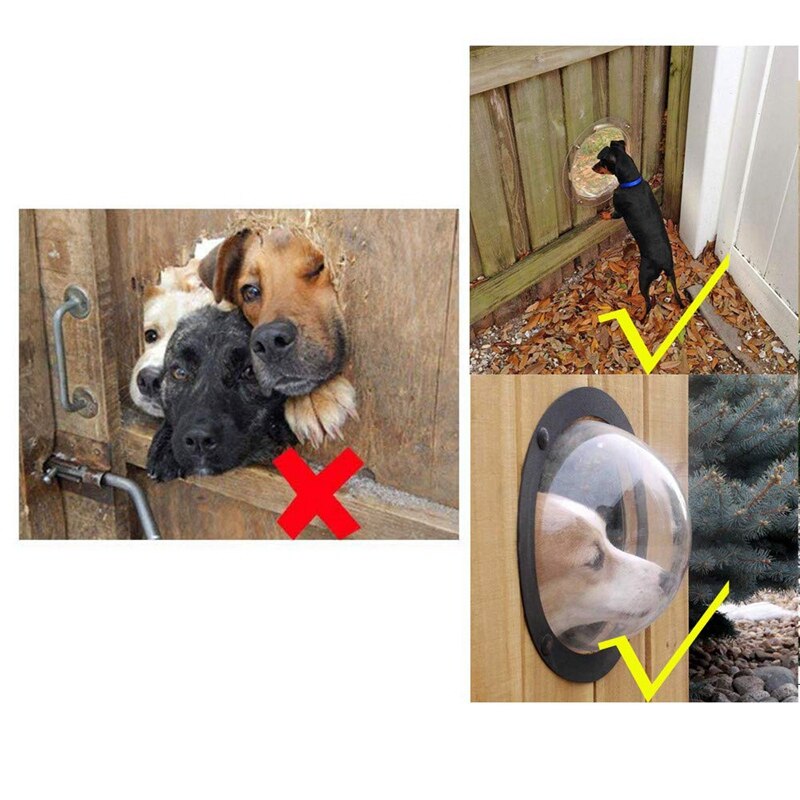 Dog Fence Window For Pet - Durable Acrylic Dog e For Backyard Fence, Dog House, Reduced Barking, Necessary Hardware And Instr