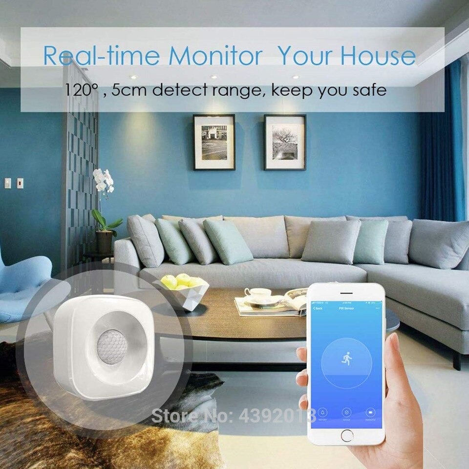 Bewegingssensor pir detector tuya zigbee/wifi sensor smart life tuya draadloos domotica smart home beveiligingssysteem google home mini