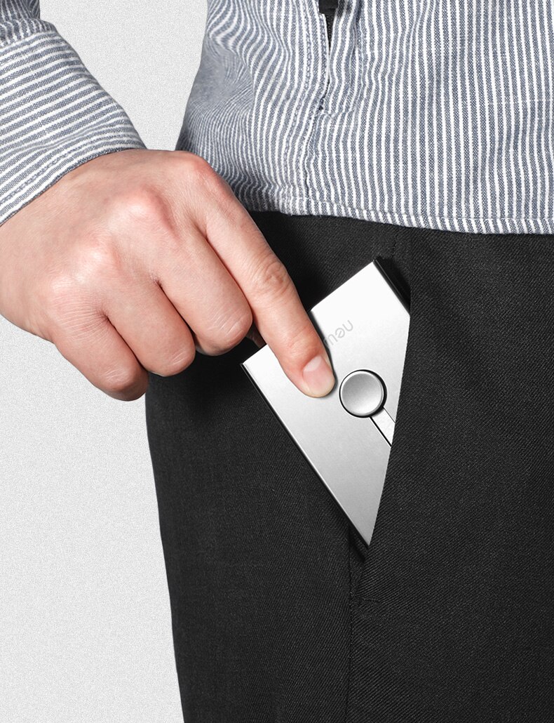 Brengen Kaarthouder Metalen Portemonnee Voor Mannen Visitekaartje Case Automatische Aluminium Credit Card Organizer Wallet Minimalisme