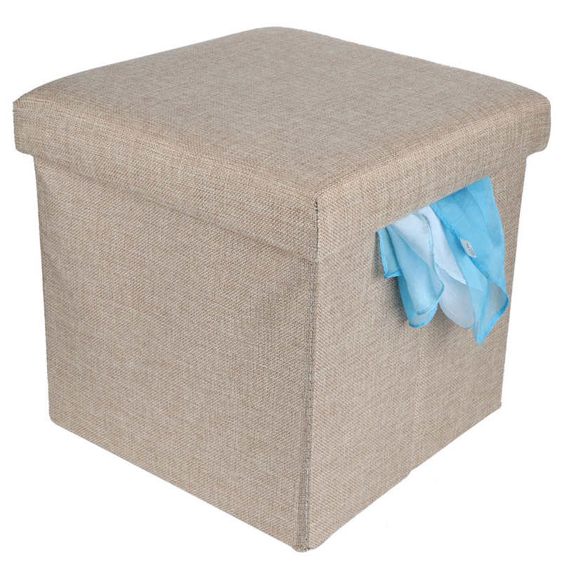 acrylic organizer Storage Box Multifunction Foldable Storage Stool Foot Rest Stool Storage Box Bench Space Saving for Home