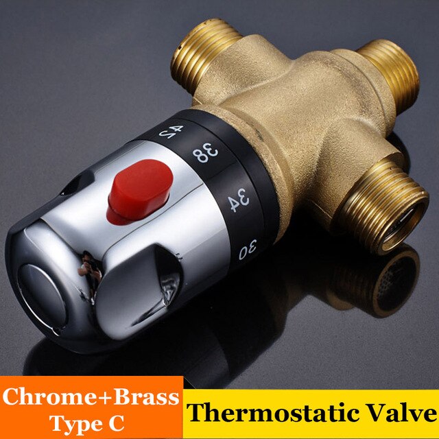 Brass Control the Mixing Water Temperature Thermostatic Mixing Valve: type C