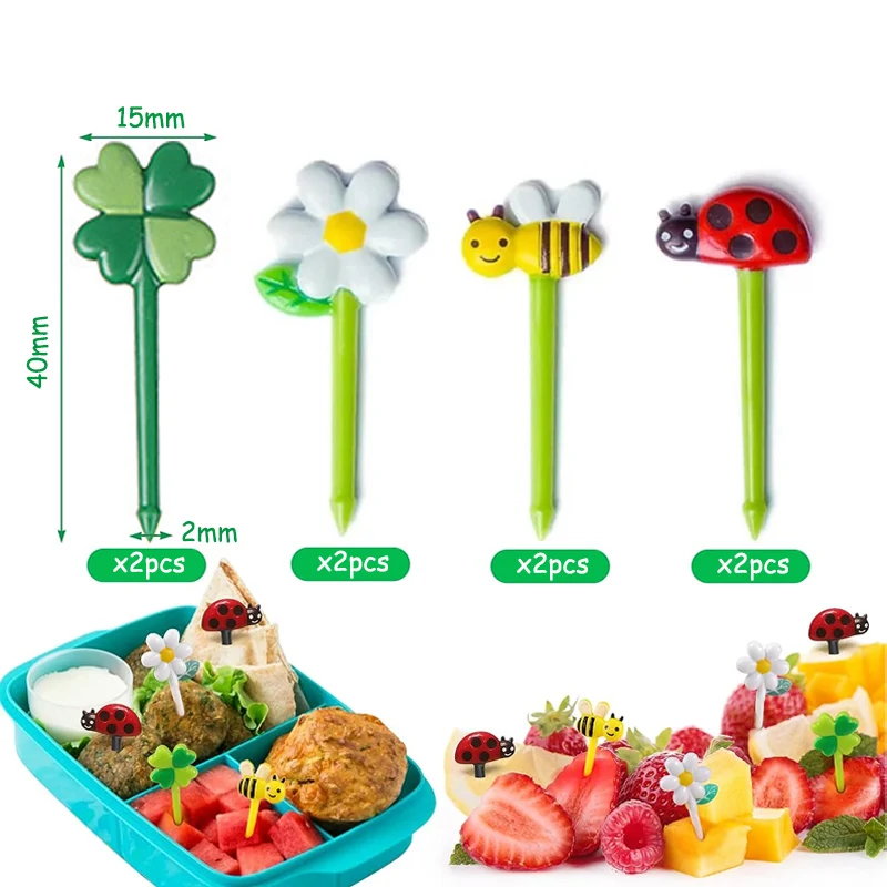 Accesorios para fiambrera Bento, selecciones de frutas y alimentos, tazas de silicona, divisores de fiambrera y bandas de silicona multiusos, estuche para salsa