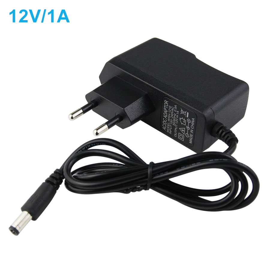 DC12V 1/2/3/5/6/8/10A commutateur adaptateur d'alimentation pour LED bande 12V 5.5mm x 2.5mm sortie éclairage transformateur adaptateur 12W-120W: EU plug / 1A 12W