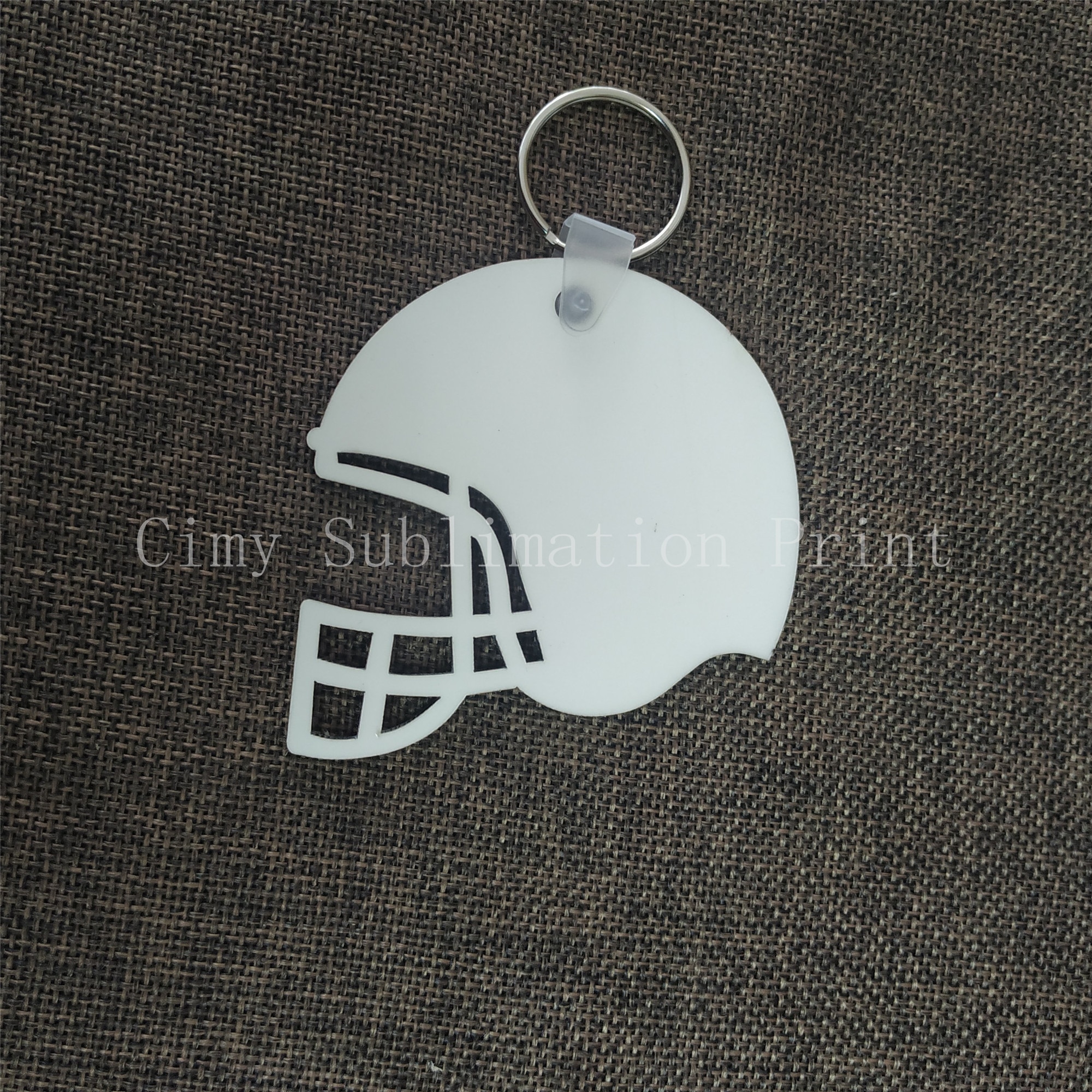 20pcs/lots Blank Sublimation MDF Key Rings Tags Keychain DIY Printing Sublimation Ink Transfer Two Sides