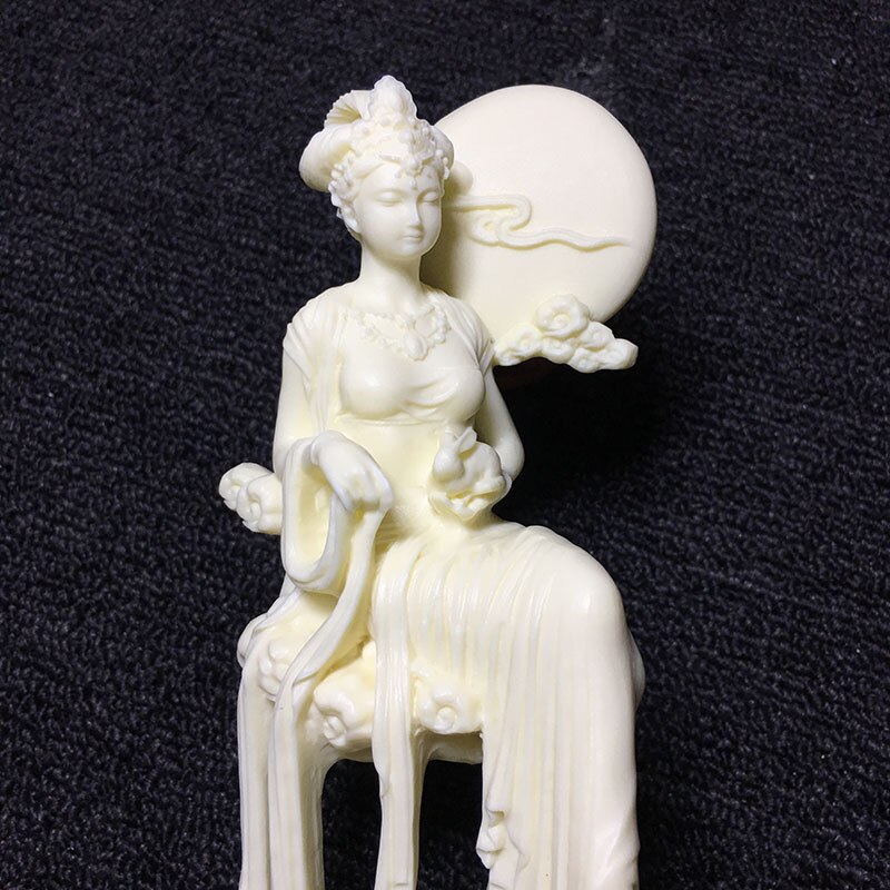 Chinese style character Chang'e fairy statue，Modern art sculpture，Chang'e to the moon，High-end home decoration statue
