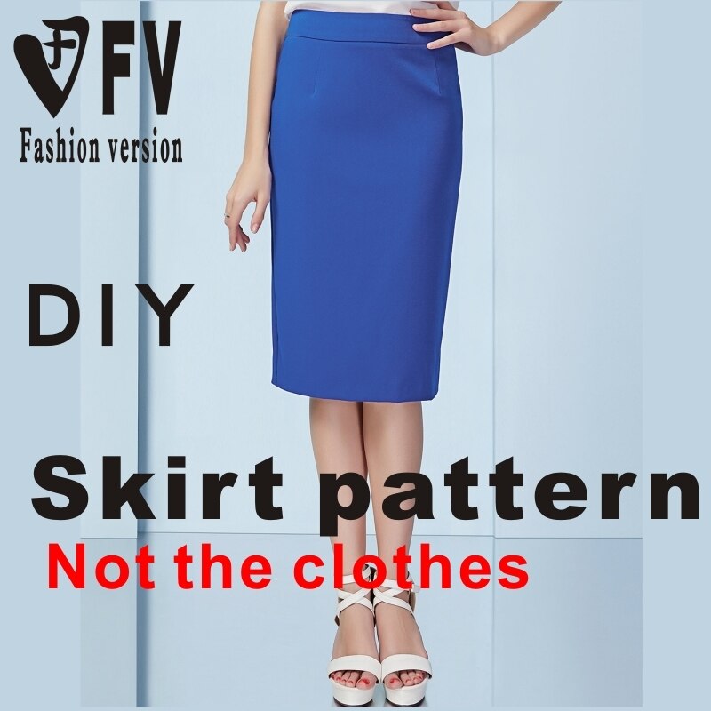 DIY handmade clothing making pattern women's cotton and linen skirt 1:1 cutting drawing BBQ-9