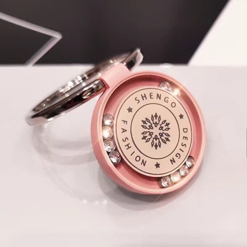 Luxury Metal Mobile Phone Finger Ring Holder Car Mount Tablet Support Smartphone Kickstand for iphone X XR XS 11 Pro Phone Stand: Rose