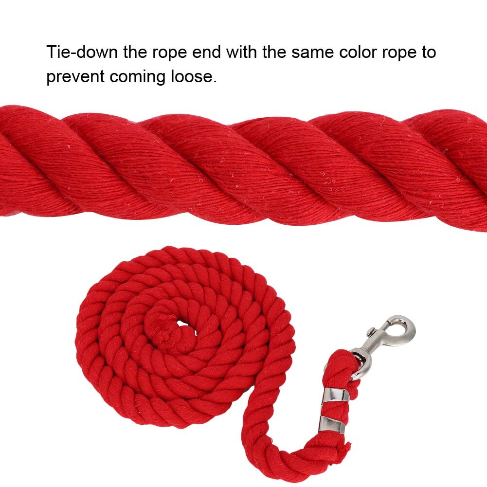 Premium Horse Lead Ropes Polyester Weave Rein Halters Braided Reins 2 m Extra Thick Rope