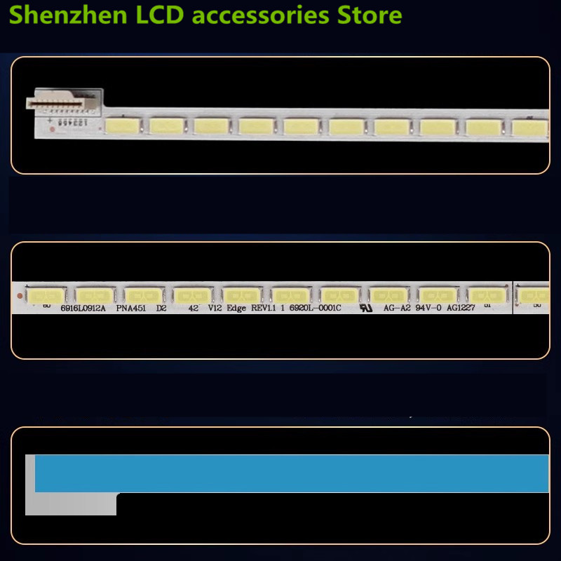 Dla Changhong LED42A4060 3D42A4000iC LED42A4048 3D42A4000iV listwa oświetleniowa 536MM 6V 60LED 100% nowa listwa oświetleniowa LED