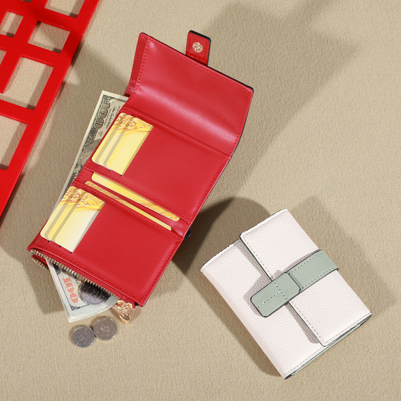 Original minimalistisk liten lommebok med stor kapasitet for kvinner