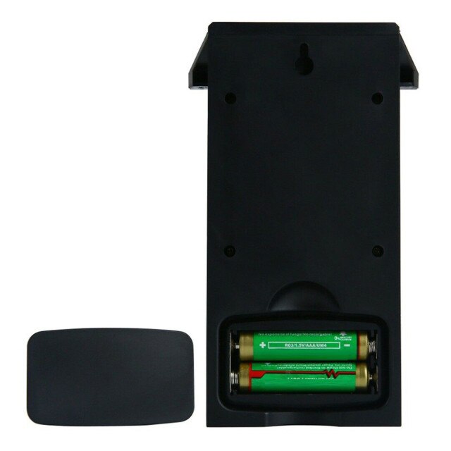 Digital Thermometer Display Garden Greenhouse Indoor Outdoor Room Wall: black