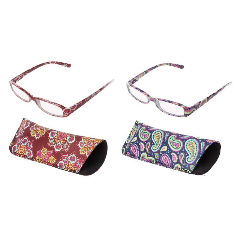 Vintage dames unisex leesbrillen brillen presbyopie lezers rechthoekig montuur heldere lens  +1.0 to +4.0