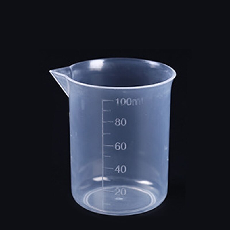 30/50/100/500ml Plastic Measuring Cup with Handle Grip and Spout with Ml Transparent Measuring Handle Cups BPA Free Liquid: 100ml