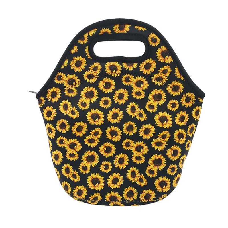 Lunchtas waterdichte zonnebloem draagbare bento tas lunchkoeltas thermisch geïsoleerde koeltas isolatie lunchbox voedseltas: Default Title