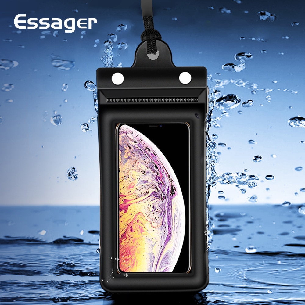 Essager Waterdichte Case Voor Smartphone Onder 6.5 ''3 Laag Afdichting Telefoon Case Tas Beschermhoes Zwemmen Water Proof Cover
