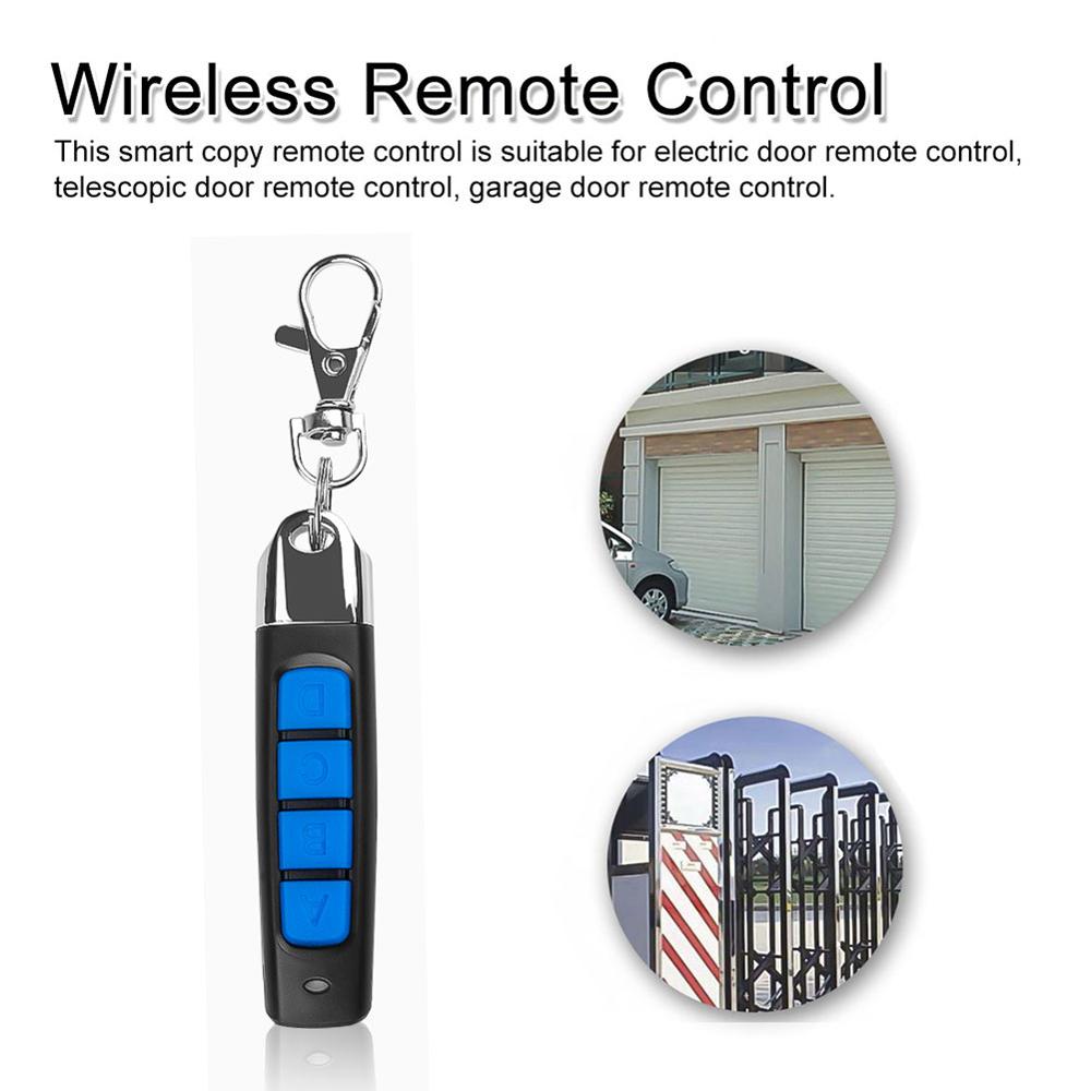 4 Buttons Multifunction Remote Control 433MHZ Wireless Transmitter Garage Gate Electric Door Copy Controller Anti-theft Lock Key