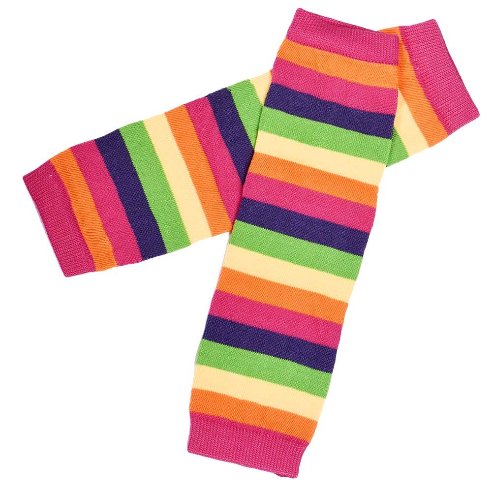 Baby Knee Pad Kids Sokken Beenwarmers Kneepad Protector Rainbow Gestreepte Pasgeboren Meisjes Leggings Panty Jongens Kawaii Peuters