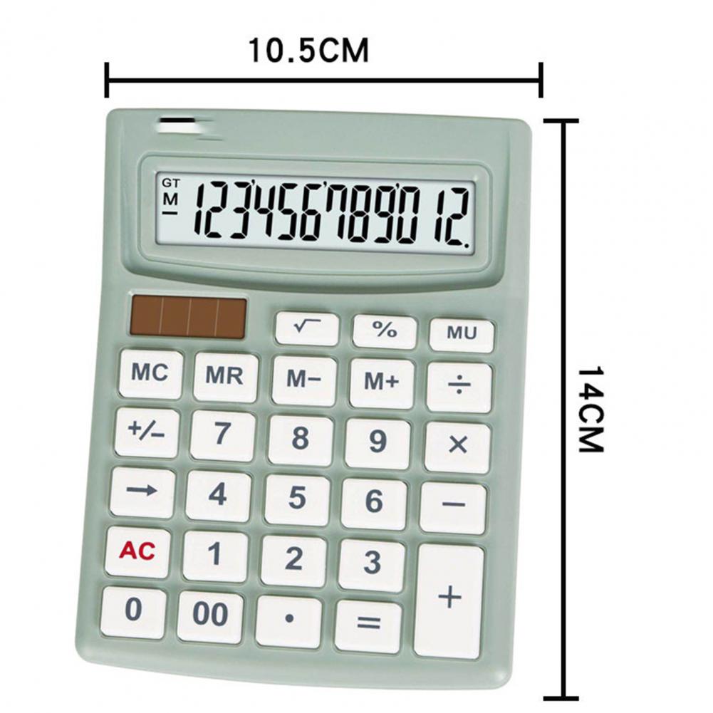 Portable Mini Calculators LCD Display Electronic Calculator Battery Power Solar Digit Calculator School Student Calculating Tool