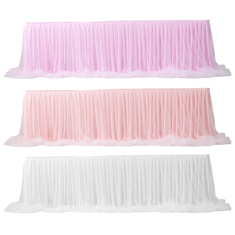 100 x 75 cm tylli pöytähame tutu pöytähameet astiasto syntymäpäivä joulujuhlat koristeet juhla häät juhlatarvikkeet