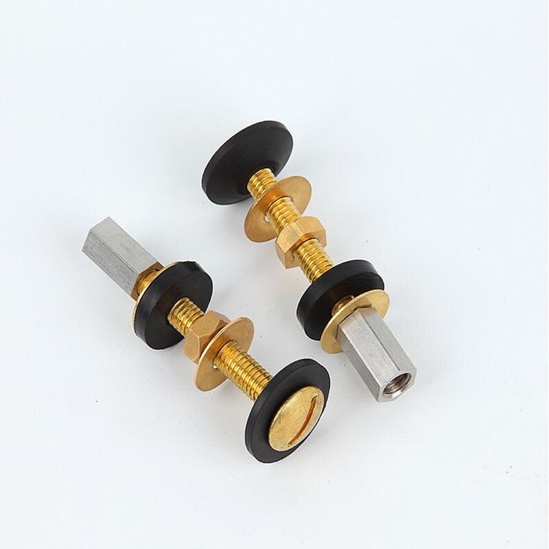 Toilet bolt sets water tank fitting screw set bathroom Accessory Repairing Tools copper water tank fastner parts copper one pair