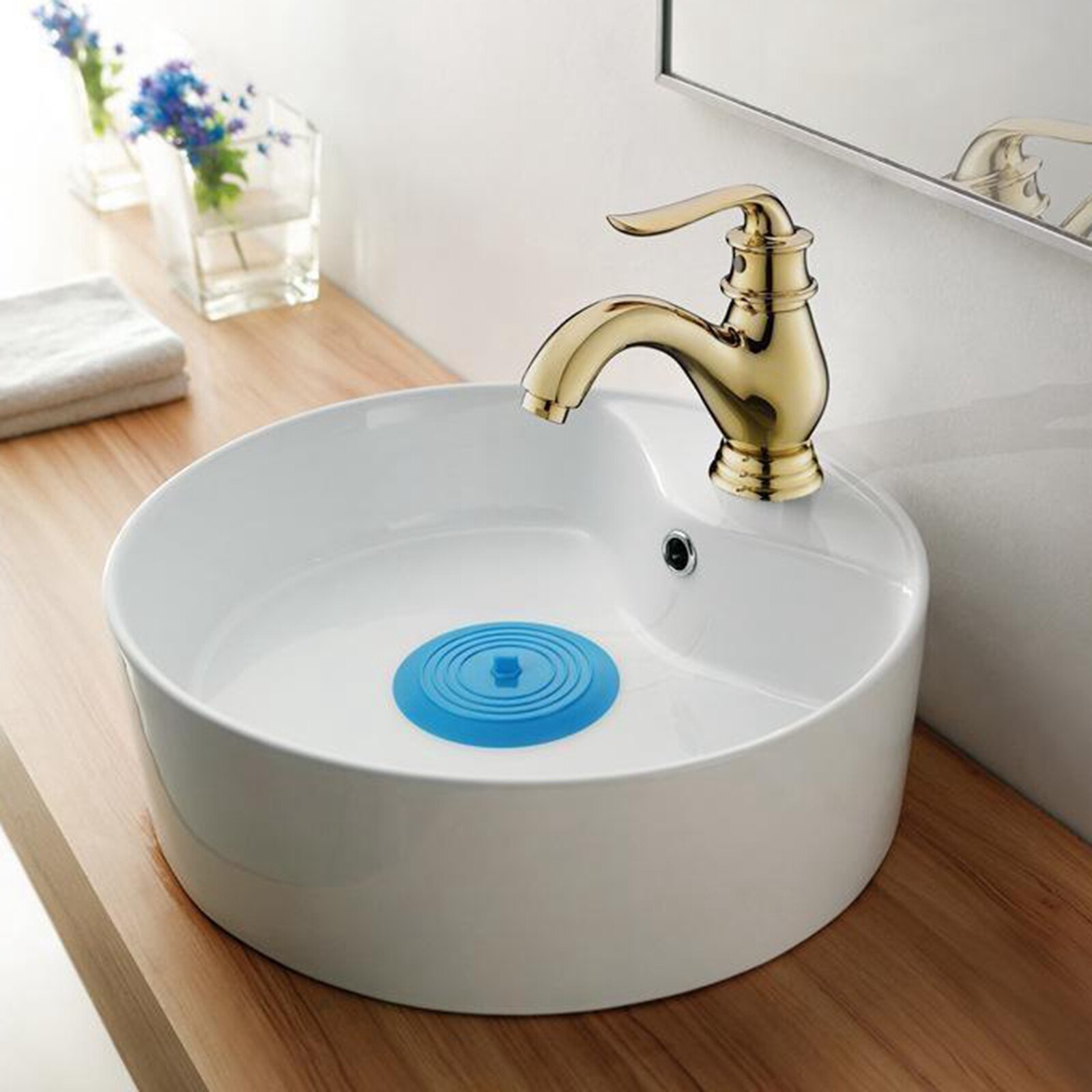 Badkuip Drain Stopper Siliconen Bad Drain Stopper Plug Cover Voor Badkamer, Vloer Drains En Keuken