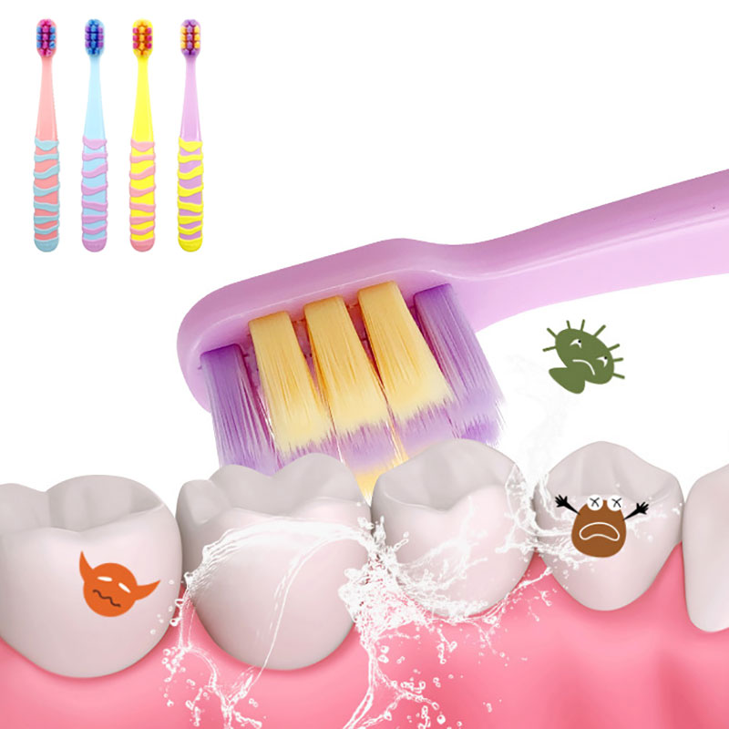 Baby Zachte Theeth Cleaner Tanden Gezondheidszorg Kids Kleurrijke Vierkante Siliconen Tandenborstel Training Voor 2-12Y Kinderen Borstel Items