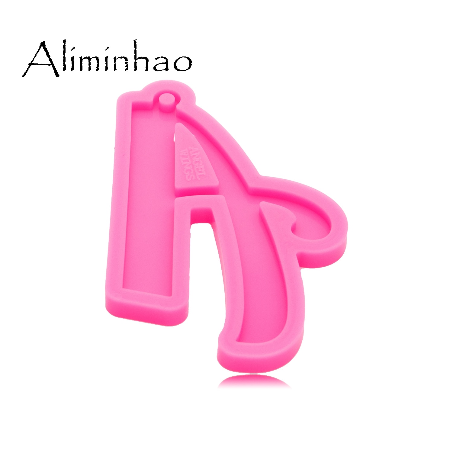 DY0691 Super Glossy Resin letter A Mold Epoxy Craft Keychain Silicone Moulds Polymer Clay DIY Jewelry Making