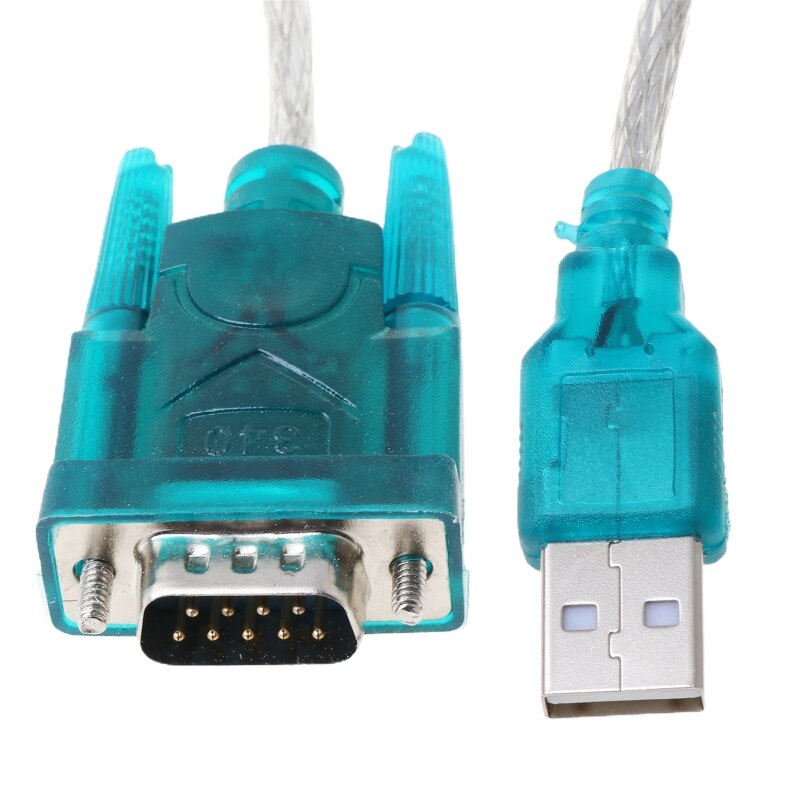 Zwart Usb Naar RS232 RS-232(DB9) Seriële Kabel Standaard Adapter Converter Voor Pc