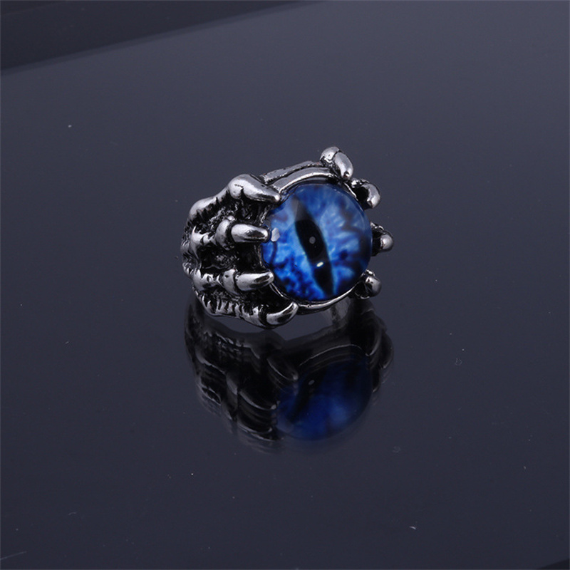 Anillos creativos de mal de ojo para hombres y mujeres, personalidad, estilo Punk, garra de ojos, anillo de dedo gótico, joyería, accesorios para Club nocturno