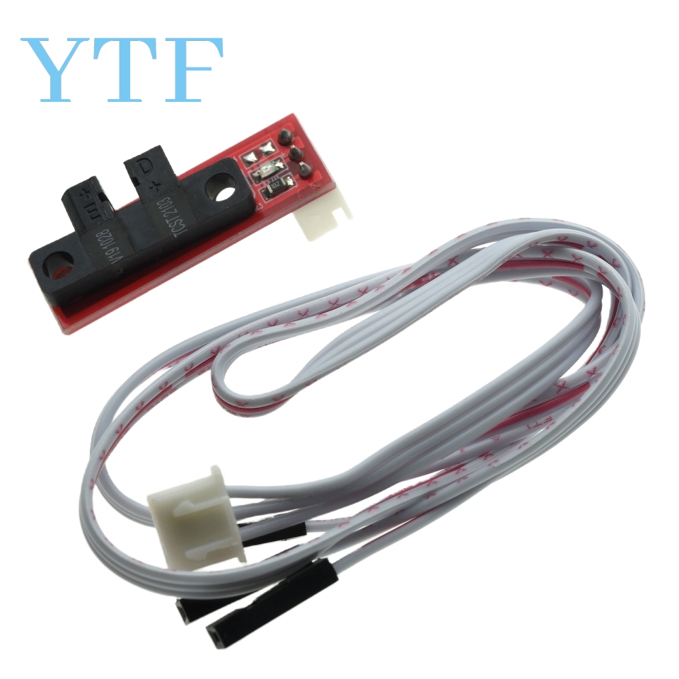 1/6/10pz Finecorsa ottico di controllo della luce Finecorsa per RAMPE 1.4 Scheda Parti della stampante 3D con cavo a 3 spillo Accessori parte rossa: Rosso