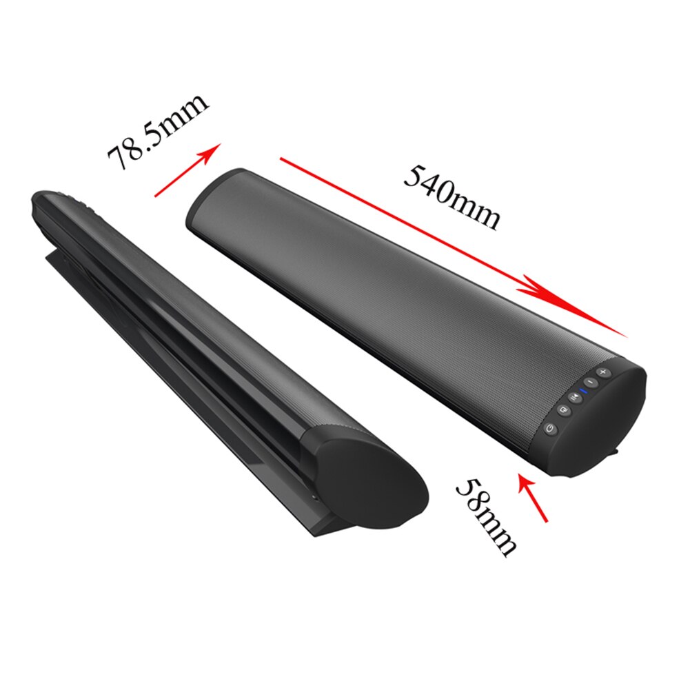 Wall Mounted TV USB Sound HIFI Remote Control 3D Surround Wireless Bluetooth Speaker Stereo Audio Deep Bass FM Radio