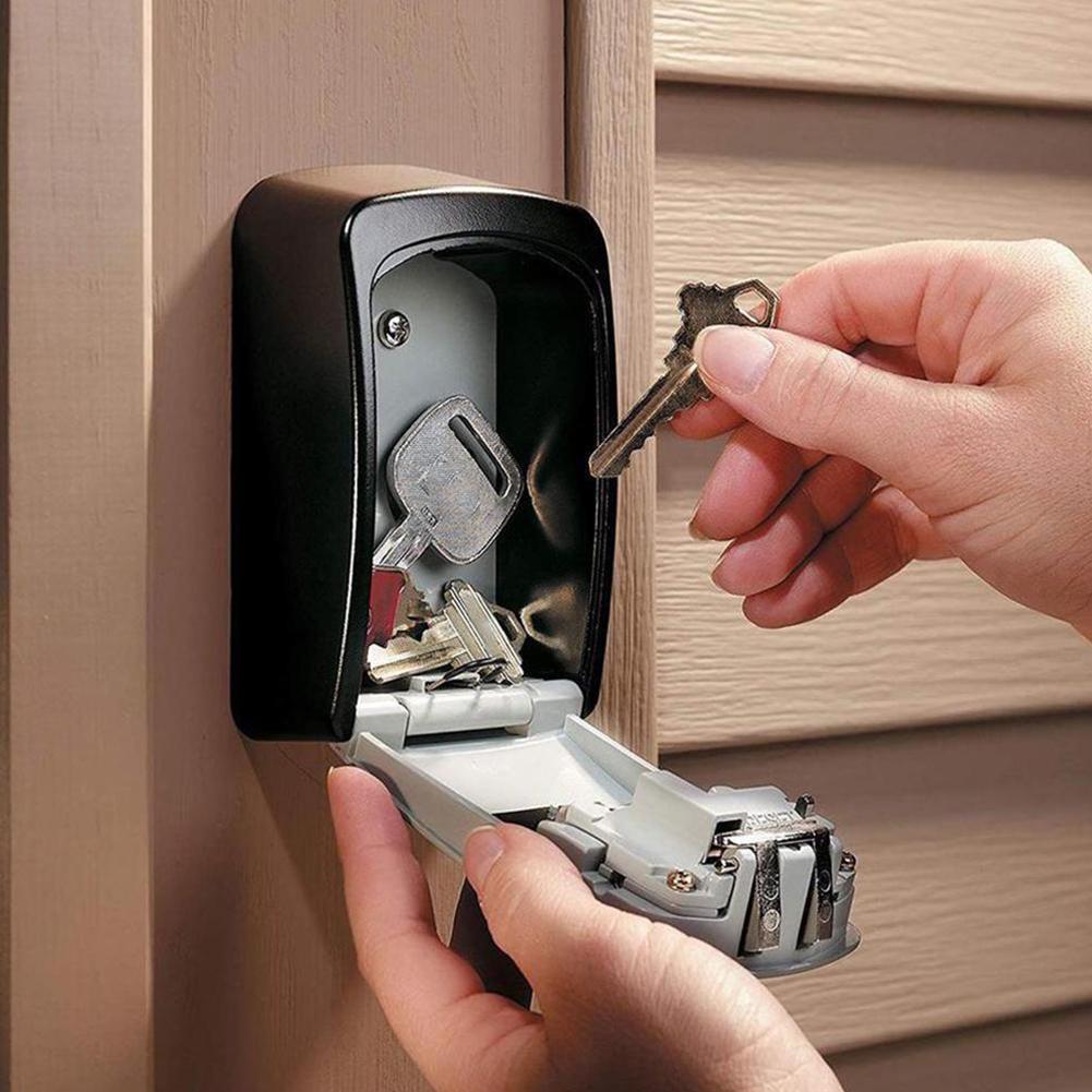 Smart Code Password Key Lock Box Storage Key Wall Mounted Key Safe Box Waterproof Outdoor Keybox 4 Digits Passwords Anti-thieft