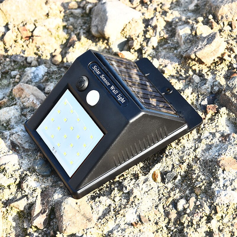 Solar Motion Sensor Wall Light Outdoor IP65 Waterproof 20 LED Light Sensor Garden lamp Night Security Rechargeable Wall light