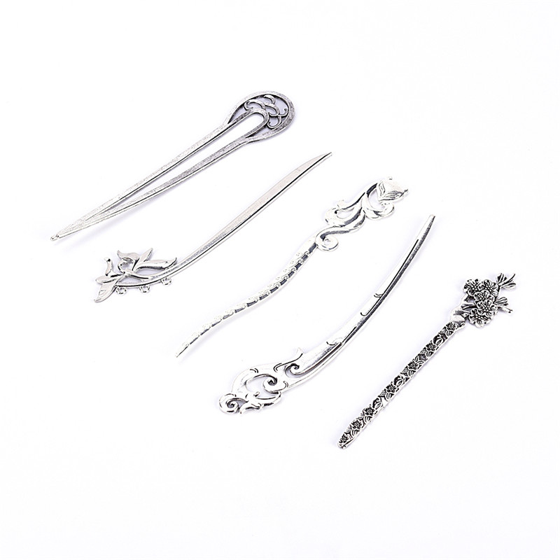 1 Pcs Vintage Women Hair Sticks Pins Elegance Alloy Geometric Girls Headbands Lady Barrettes Hair Clip Accessories