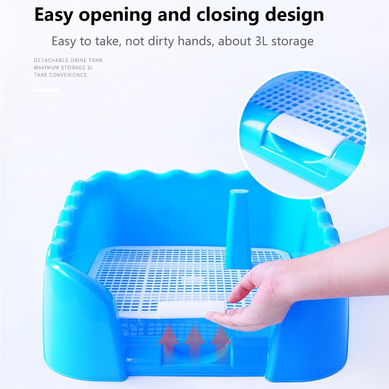 Pet Toilet Dog Tray pee dog Puppy Potty Portable Loo Training Pad Holder With Fence Pee Post Potty For Dogs toilet tray drain