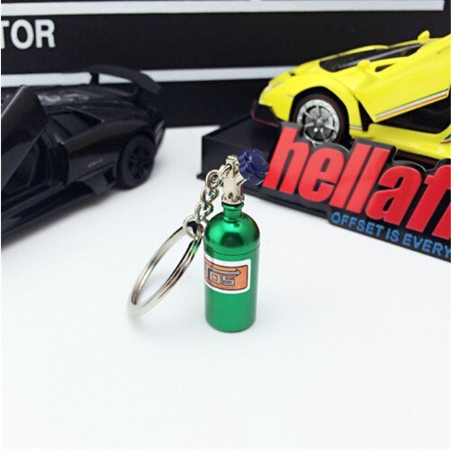 LLavero de botella de óxido nitroso para coche, caja de pastillas para Kia Provo K9 Cross Carens CUB Trackster Ray K2 Naimo Pro Venga: green