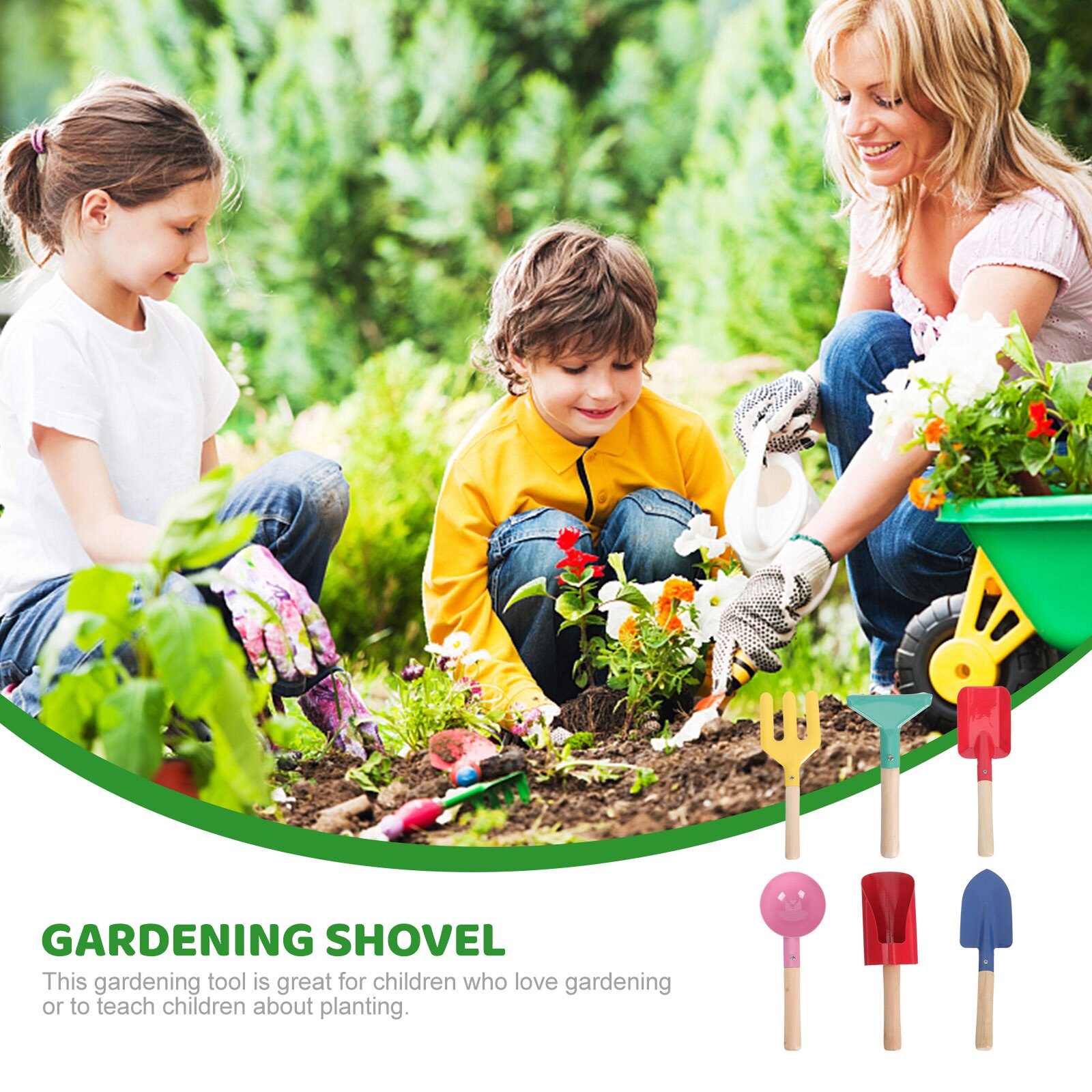 1 set di strumenti per scavare i bambini strumenti per piantare i bambini pala a mano strumenti per allentare il terreno per giardino esterno