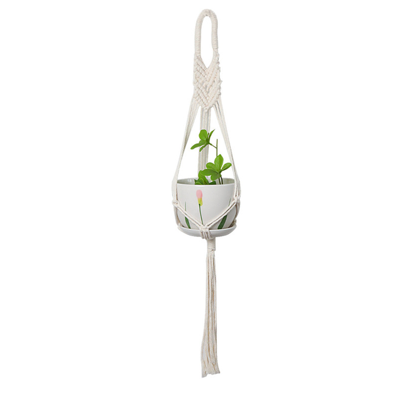 Filet mural suspendu en macramé pour plantes, panier pour Pots de fleurs faits à la main, décoration pour la maison, le jardin, le balcon