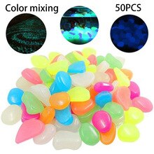 Adoquines luminosos para jardín, 50 Uds., piedra luminosa para jardín, jardinería, paisajismo: Colorful