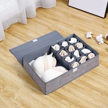 Clothes organizer Storage Box rangement Foldable Closet Organizer For Bra Underwear Drawer Divider organizador maquillaje