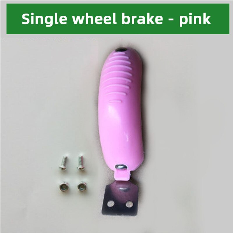 Almofadas de freio scooter para crianças, freio de roda traseira, skid, roda traseira, acessórios, 3 ou 4 rodas: Cáqui escuro